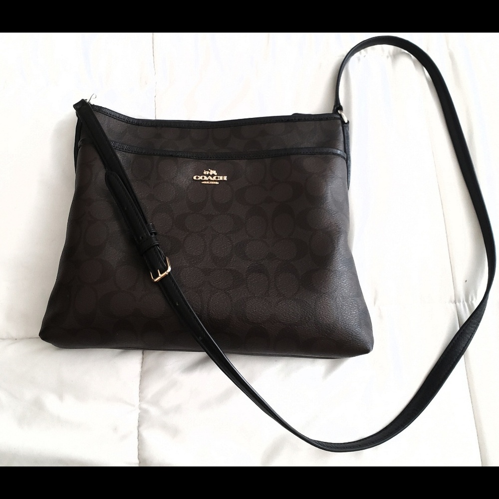 Coach Signature Crossbody File Bag